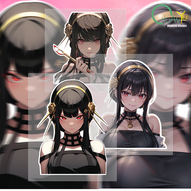 Motorcycle Gear Equipment - Anime mata-mata, avatar gadis cantik, stiker