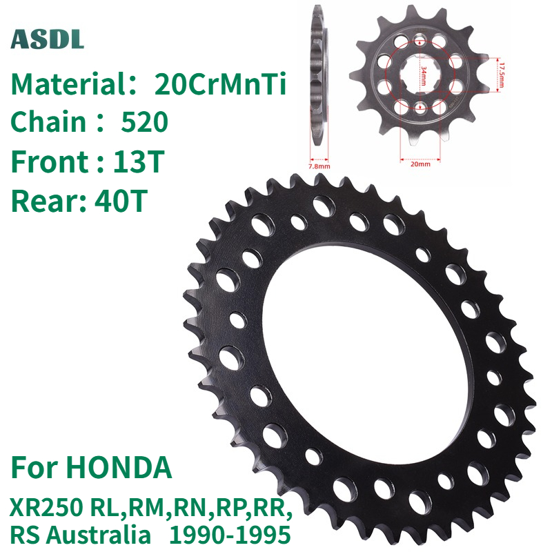 520 13T 40T Sprocket Depan Bel - Motorcycle Gear Australia ulasan dan harga