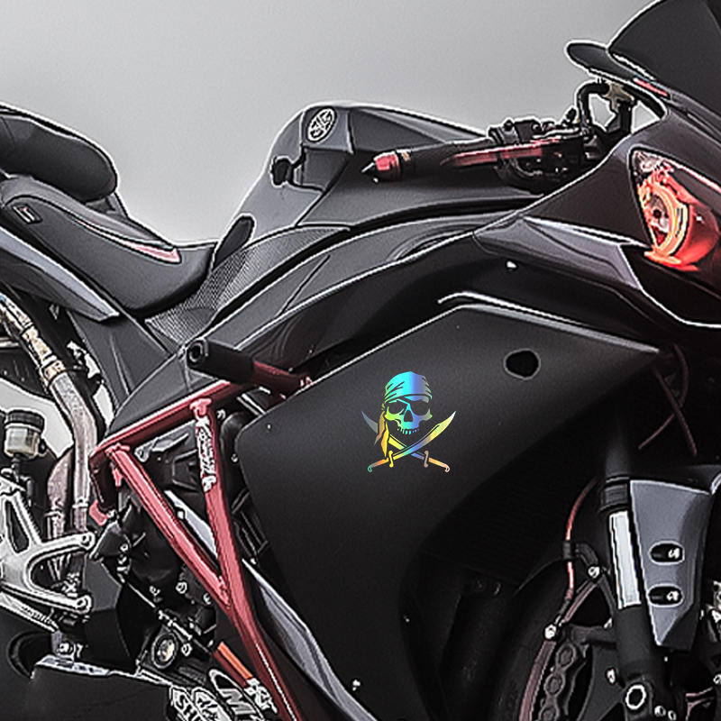 G172 tempelan tengkorak bajak  - Motorcycle Gear Equipment ulasan dan harga