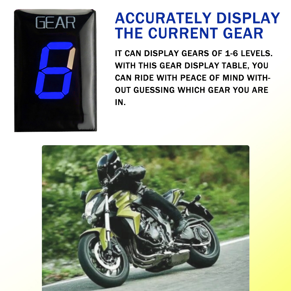 Indikator roda gigi sepeda mot - Gear Indicator Display ulasan dan harga