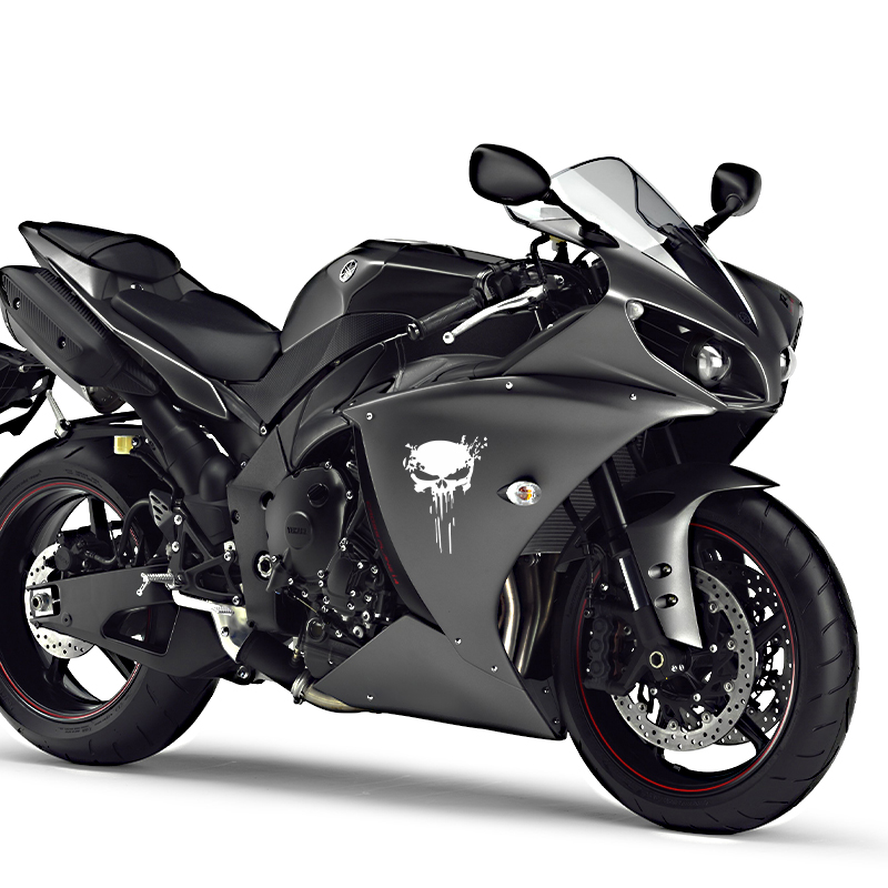 Stiker tengkorak motor, stiker - Motorcycle Gear Equipment ulasan dan harga