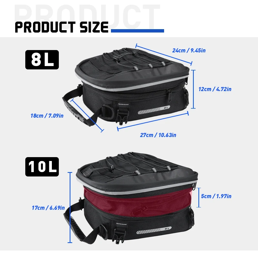 Tas Bagasi Belakang Motor, Tas - Tail Bag Rack ulasan dan harga